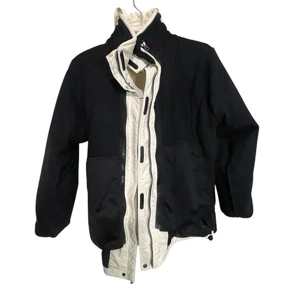 Spyder Winter Shell‎ Ski Jacket Ivory And Black Women Size 12 Entrant GII 5000mm - Picture 4 of 11